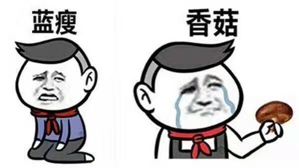 藍(lán)瘦、香菇